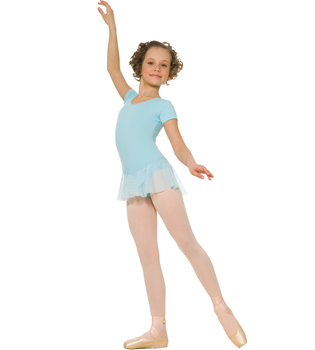 DAD04MJU Short sleeve leotard with skirt, UNIFORM