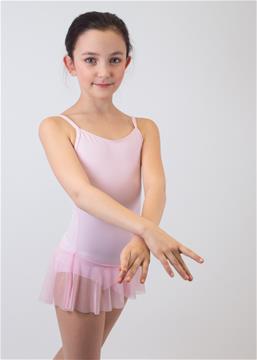 DAD100MJU Leotard with skirt, microfiber